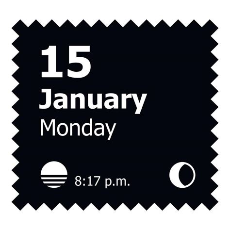 January calendar icon, simple style 15069987 Vector Art at Vecteezy