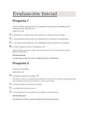 Evaluaci N Inicial Docx Evaluaci N Inicial Pregunta Las Principales