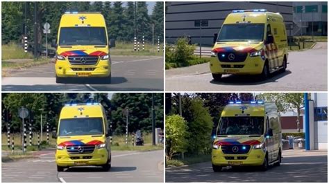 Verschillende Ambulances Met Spoed Naar Meldingen In Eindhoven En