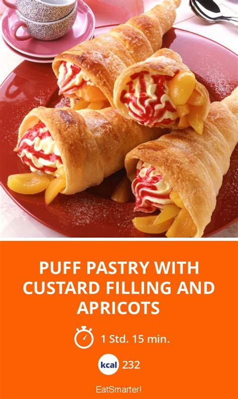 Puff Pastry With Custard Filling And Apricots Recipe Eat Smarter Usa