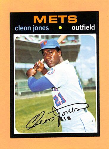 Topps Cleon Jones New York Mets Ebay