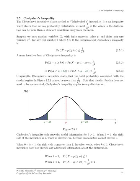 25 Chebyshevs Inequality It Is An Inequality Which States That For