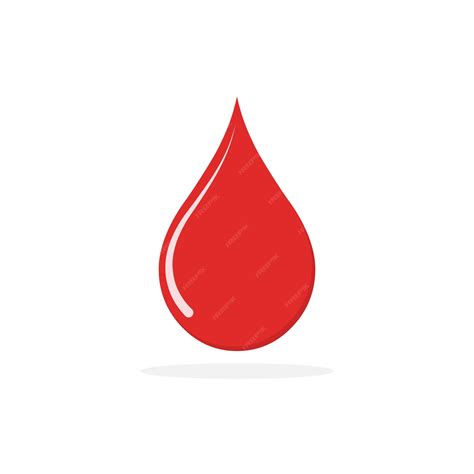 Premium Vector Red Blood Drop Icon Vector