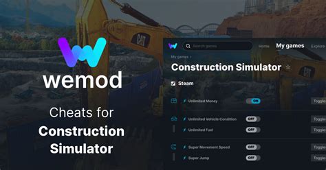 Construction Simulator Cheats And Trainers For PC WeMod