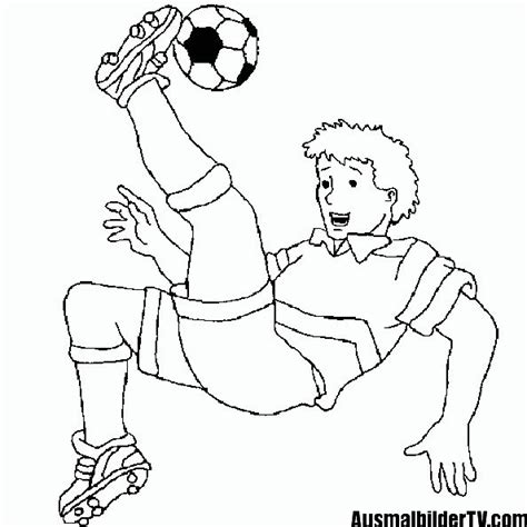 Ausmalbilder Kostenlos Fußball Spieler Football Coloring Pages