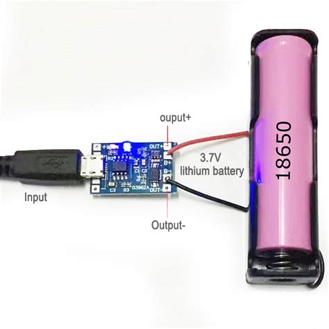 MODULO CARGA GENERICO TP4056 PROTECT MICRO USB 3 7V 1A BAT 18650 Starware