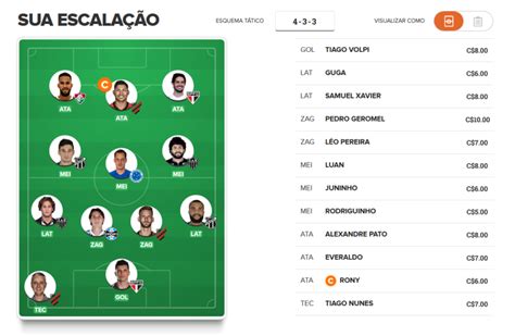 Dicas Do Cartola Fc Rodada Times Prontos Para Voc Escalar