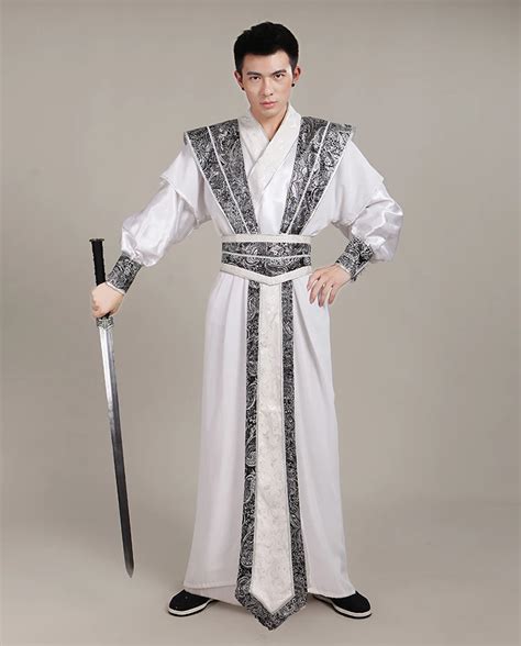 Chinese Traditional Costume For Men Ancient Swordsman Cosplay Costume Male National Hanfu