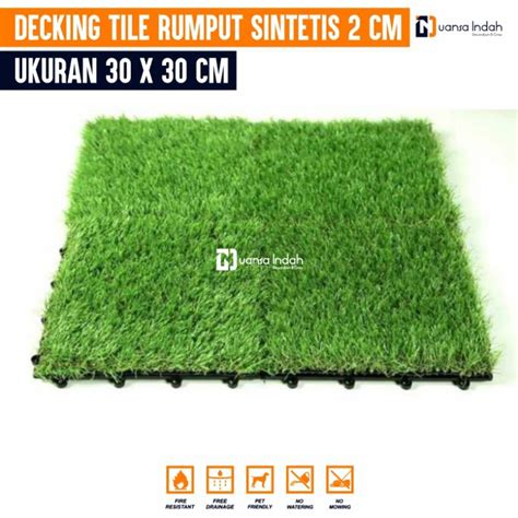 Jual DECKING TILE RUMPUT SINTETIS SWISS 2 CM Shopee Indonesia