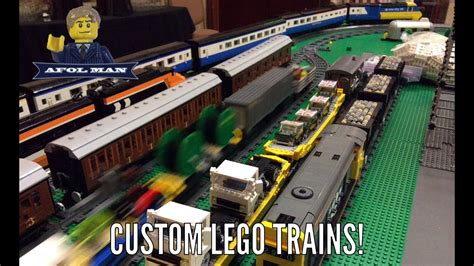 Custom Lego Trains Youtube