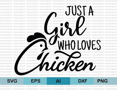 Just A Girl Who Loves Chickens Svg Chicken Life Svg Just A Etsy