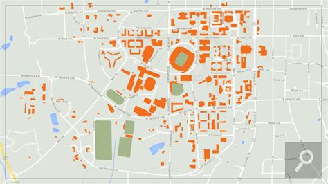 Auburn Campus Map Printable