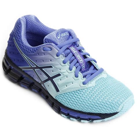 Tênis Asics Gel Quantum 180 2 Feminino Cinza Branco Netshoes