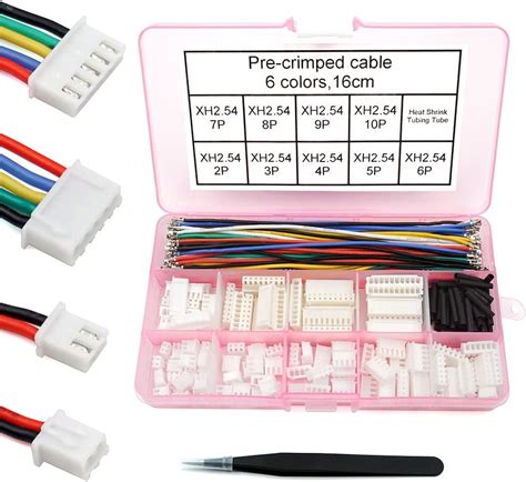 XH 2 54mm Connector Kit With Pre Crimped Cable Wire 2 3 4 5 6 7 8 9 10