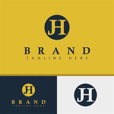 Premium Vector Letter Jh Monogram Logo