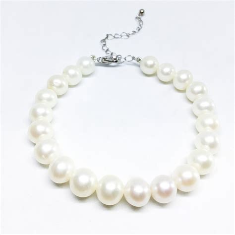 Pulsera Blest Jewellery Pearl Aaa Pulgadas De Color Blanco Pulsera