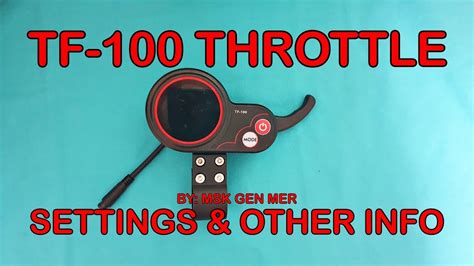 Tf Throttle P Settings Mober S Electric Scooter Guide Tagalog