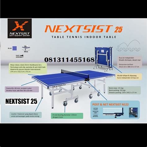 Jual MEJA PINGPONG TENIS MEJA NEXTSIST 25 INDOOR Shopee Indonesia