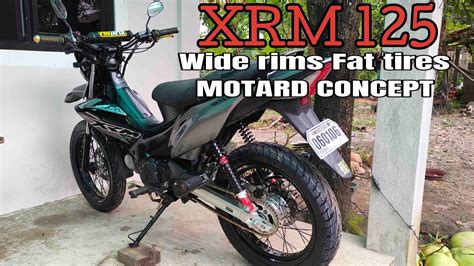 Xrm 125 Wide Rims And Fat Tires Motard Concept Youtube