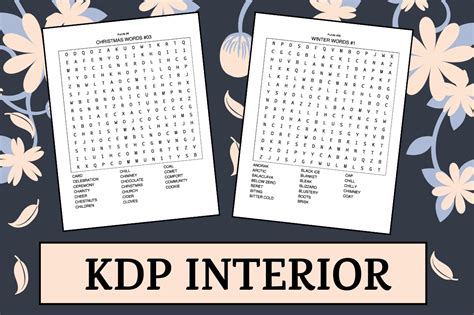 Christmas Word Search KDP Interior Graphic By Coco Sway Creative