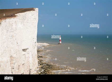 lighthouse at beachy head Stock Photo - Alamy