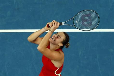 Aryna Sabalenka Vainqueure De L Open D Australie Montrer Que J