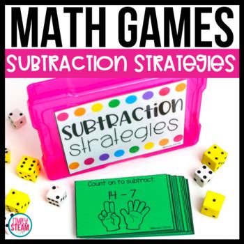 Subtraction Games for First Grade Math by Simply STEAM | TPT