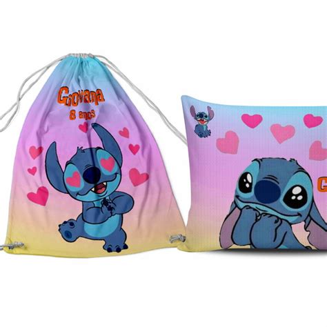 Kit Festa Stitch Stit Mochila Almofada Lembrancinha Elo7