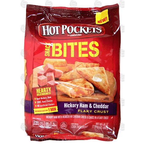 Nestle Hot Pockets Snack Bites Hickory Ham Cheddar Flaky Crus Oz