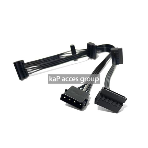 สายไฟ Power Molex 4 Pin To Sata Power X 5 หัวเสียบ ฮาร์ดดิส บิทคอยน์