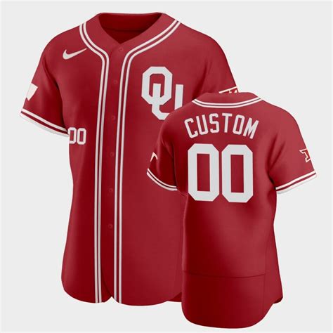 Oklahoma Sooners Custom Name And Number Red Vapor Prime College