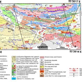 Simplified Tectonic Map Of The Alborz And Talesh Mountains Modified