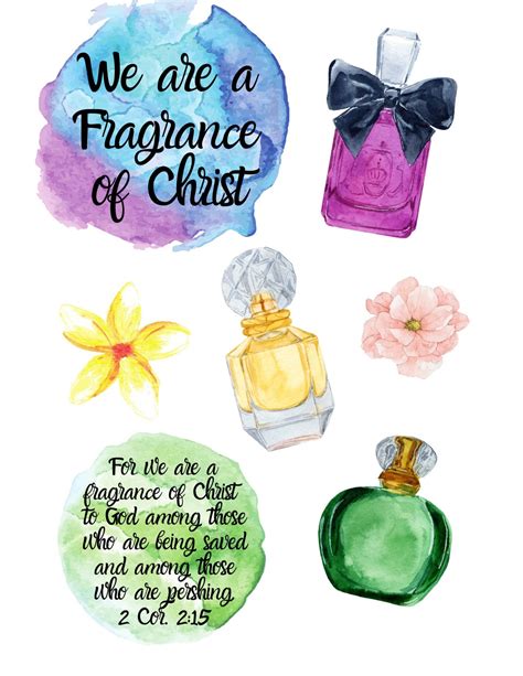 Fragrance Of Christ Watercolor Printable For Bible Journals Etsy España