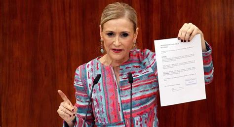 Cifuentes Renuncia A Su M Ster Pero Asegura Que No Va A Dimitir No