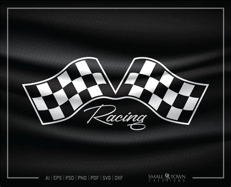 Racing Racer Race Track Checkered Flags Racing Flags Dirt Track