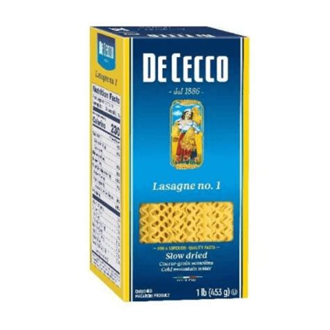 De Cecco Lasagne Lasagna Pasta 1 Lb Supermarket Italy