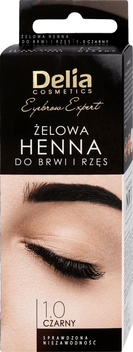 Delia Cosmetics Dc Henna Elowa D Brwi I Rz S Czarna Ml Kupuj