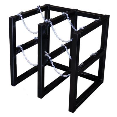 Justrite 2x2 4 Cylinder Barricade Storage Rack