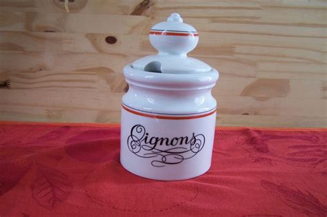 Pot à oignons Porcelaine d Auteuil Service Bistrot design Etsy France