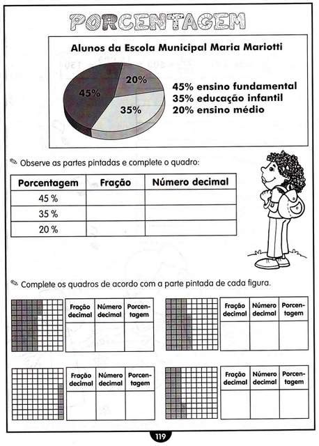 Atividade Pronta De Porcentagem 4ª Série Aprender E Brincar