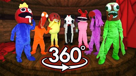 Vr 360° New Rainbow Friends Monster In Real Life 🎶 Friday Night Funkin