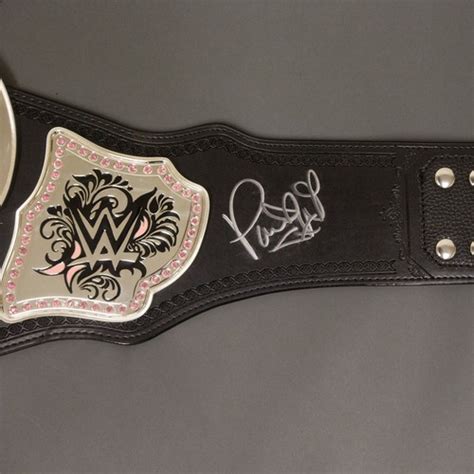 Paige Signed Wwe Divas Championship Replica Belt Wwe Auction