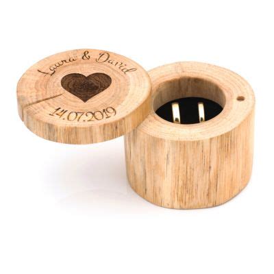 Ringbox Ringk Stchen Holz Zur Hochzeit Personalisiert Heart