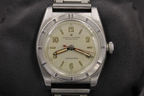 Fsot Rolex Oyster Perpetual Bubble Back Mm Stainless Steel