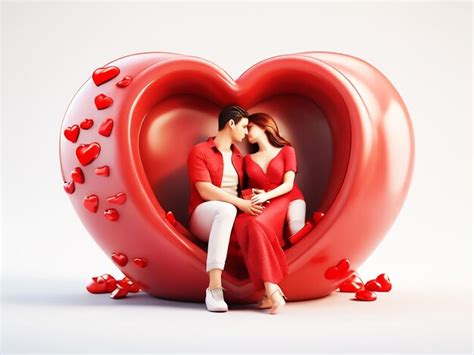 Premium Photo Couple In Love Concept Two Cute Hearts Hugging With