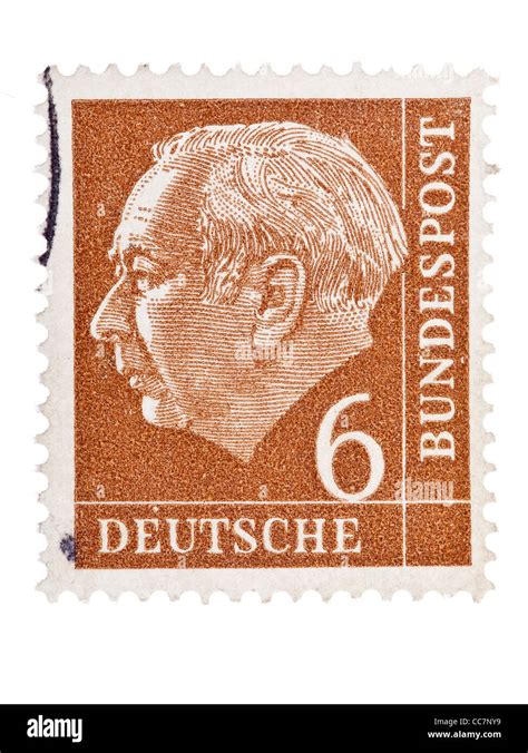 Postage Stamp Germany Federal President Prof Dr Theodor