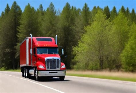 Premium Photo Cargo Truck On Highway Road With Container