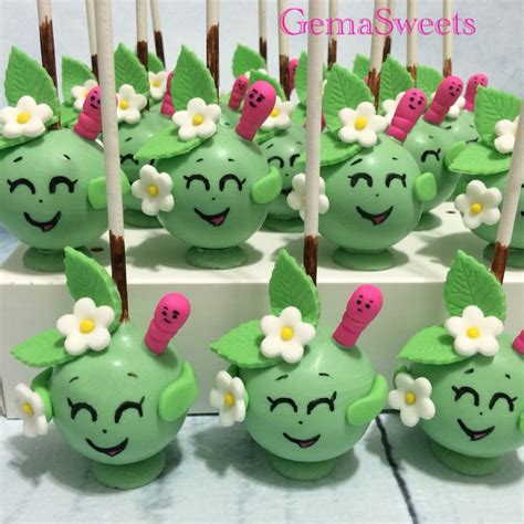 Shopkins Apple Blossom Inspired Cake Pops By Gema Sweets Cake Pop