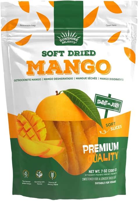 Sunshine Delights Premium Soft Dried Fruits Mango G Amazon Co