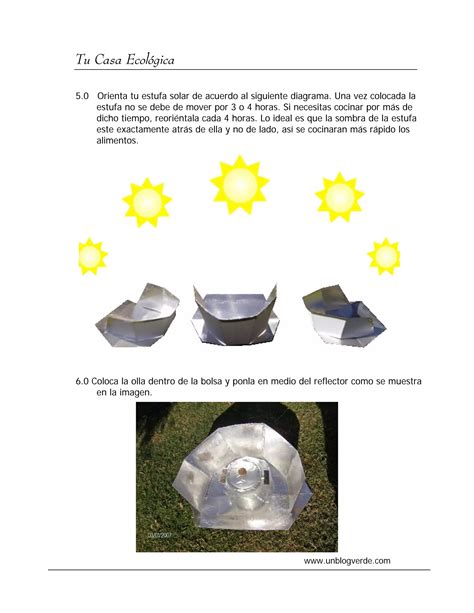 Manual Para Hacer Una Estufa Solar PDF